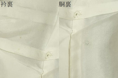 平和屋着物●結城紬　100亀甲　雲霞草花文　正絹　逸品　DABB0835ud