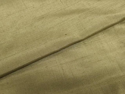 平和屋着物●男性　紬　アンサンブル　長羽織　海松色　正絹　逸品　DABB0842ud