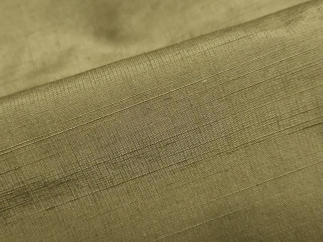 平和屋着物●男性　紬　アンサンブル　長羽織　海松色　正絹　逸品　DABB0842ud