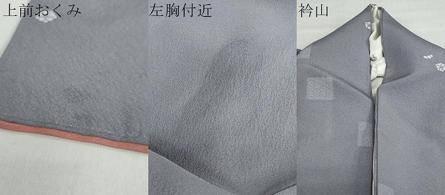 平和屋着物●上質な小紋 舞花文 正絹 逸品 DABB0855ud
