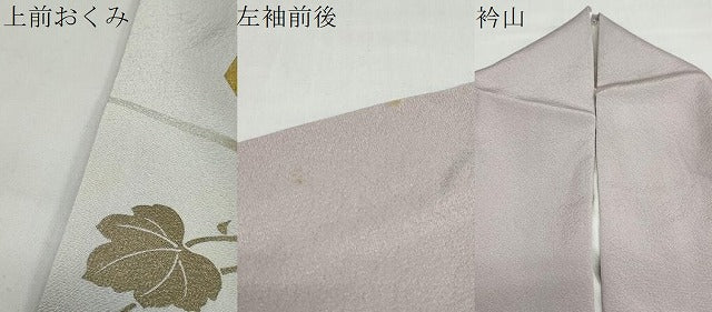 平和屋着物●豪華色留袖 駒刺繍 飛鶴蔦の葉草花文 暈し染め 金彩 正絹 逸品 DABB0858ud