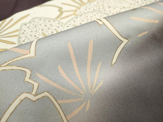 平和屋着物●訪問着 駒刺繍 花尽くし文 金彩 正絹 逸品 DABB0859ud
