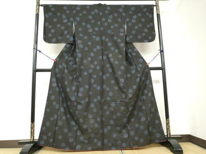 平和屋着物●本場大島紬 9マルキ 鈴文 正絹 逸品 DABB0869ud