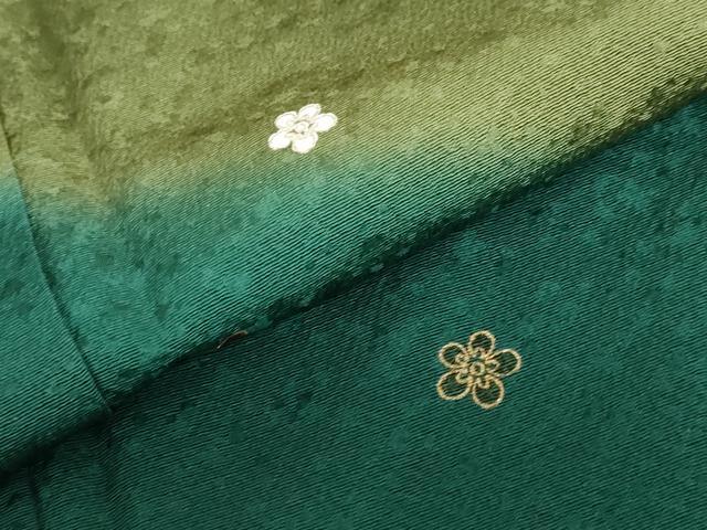 平和屋着物●訪問着 舞花文 暈し染め 金彩 正絹 逸品 DABB0892ud