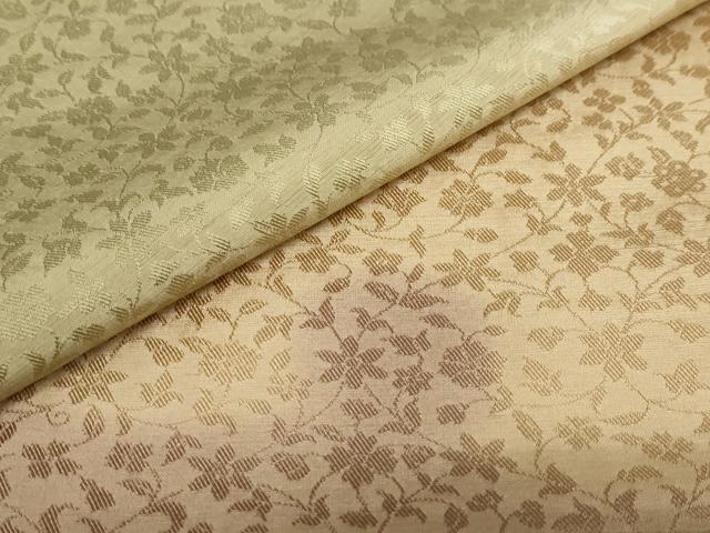 平和屋着物●訪問着 お召地 花唐草地紋 正絹 逸品 DABB0893ud