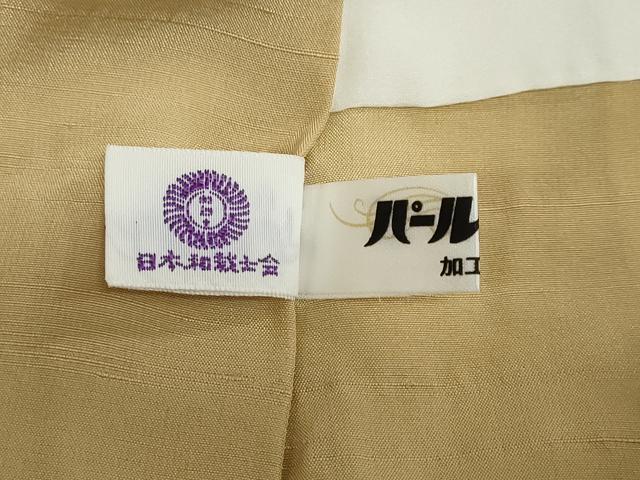 平和屋着物●訪問着 お召地 花唐草地紋 正絹 逸品 DABB0893ud