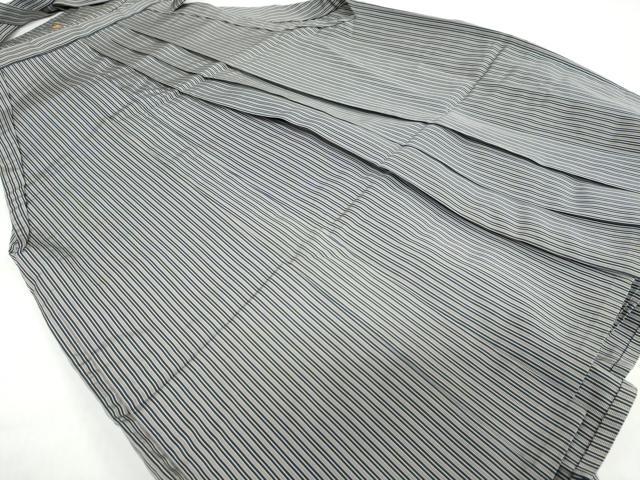 平和屋着物●男性 馬乗り袴 縞 正絹 逸品 DABB0910ud