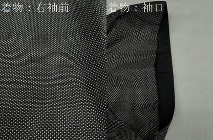 平和屋着物●男性 本場大島紬 アンサンブル 長羽織 7マルキ 蚊絣 正絹 逸品 DABB0911ud