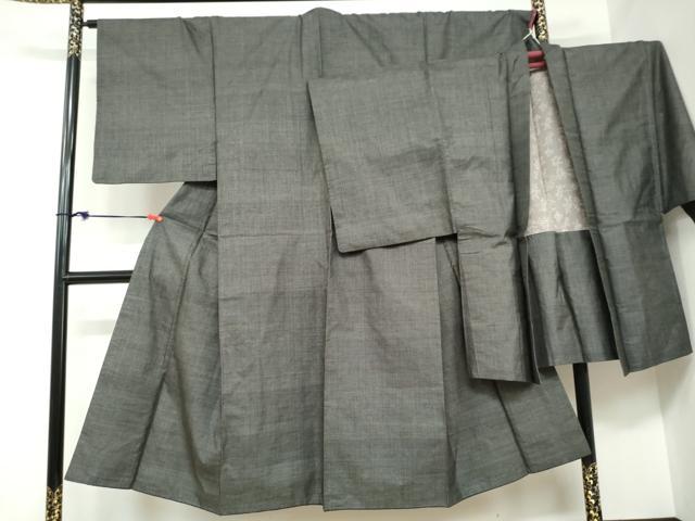平和屋着物●男性 本場大島紬 アンサンブル 長羽織 7マルキ 蚊絣 正絹 逸品 DABB0911ud