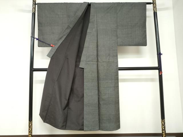平和屋着物●男性 本場大島紬 アンサンブル 長羽織 7マルキ 蚊絣 正絹 逸品 DABB0911ud