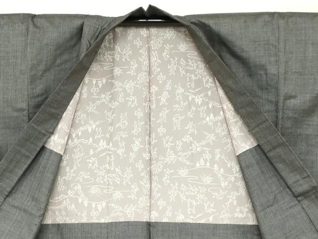 平和屋着物●男性 本場大島紬 アンサンブル 長羽織 7マルキ 蚊絣 正絹 逸品 DABB0911ud