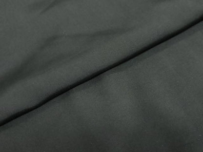 平和屋着物●男性 黒紋付 長羽織セット 羽裏：人物風景文 正絹 逸品 DABB0912ud