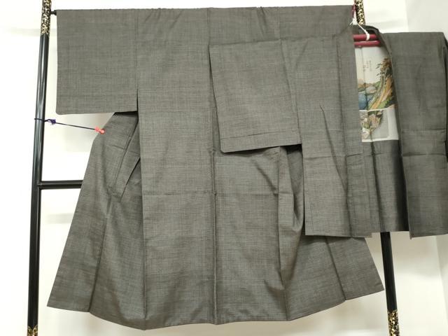 平和屋着物●男性 本場大島紬 アンサンブル 100亀甲 総詰め 正絹 逸品 DABB0913ud