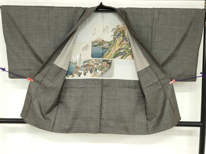 平和屋着物●男性 本場大島紬 アンサンブル 100亀甲 総詰め 正絹 逸品 DABB0913ud