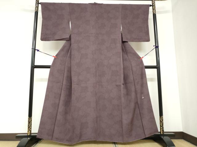 平和屋着物●江戸小紋 彫師双光 染士昌亮 雪輪文 正絹 逸品 DABB0920ud
