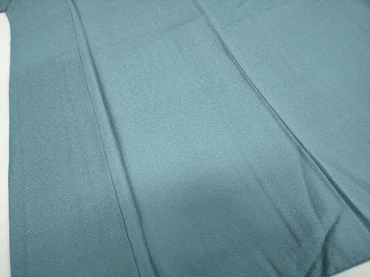 平和屋着物●上質な色無地 紋意匠 湊鼠色 正絹 逸品 DABB0924ud