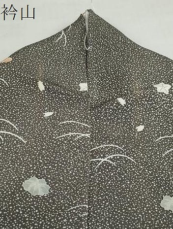平和屋着物●二代目 川村久太郎 訪問着 舞花文 たたき染め 正絹 逸品 DABB0926ud