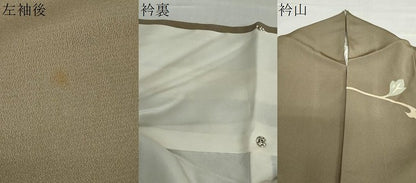 平和屋着物●訪問着　作家物　草花丸文　金彩　正絹　逸品　DABB0942ud