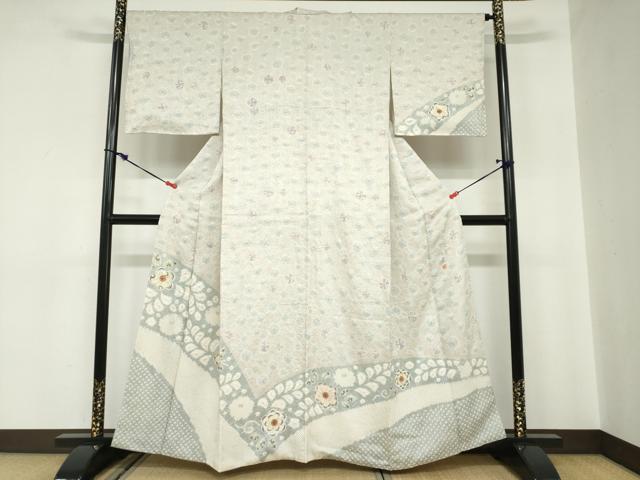 平和屋着物●訪問着　作家物　絞り　辻が花　正絹　逸品　DABB0965ud