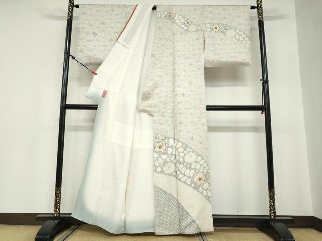 平和屋着物●訪問着　作家物　絞り　辻が花　正絹　逸品　DABB0965ud