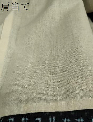平和屋着物●久留米絣　単衣　抽象文様　綿　逸品　DABB0966ud