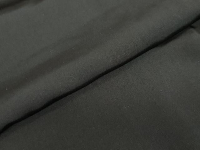 平和屋着物●男性　黒紋付　正絹　逸品　DABB0995ud