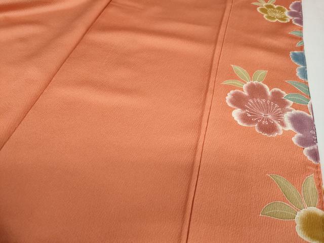 平和屋着物●豪華振袖　駒刺繍　花蝶文　金彩　正絹　逸品　DABB0996ud