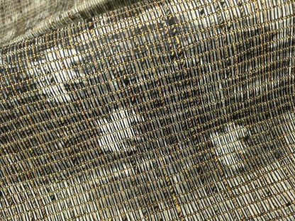 平和屋着物▽六通柄袋帯 スリーシーズン 春夏秋 紙布 跳兎 千鳥 金糸 正絹 逸品 DABB1434fe