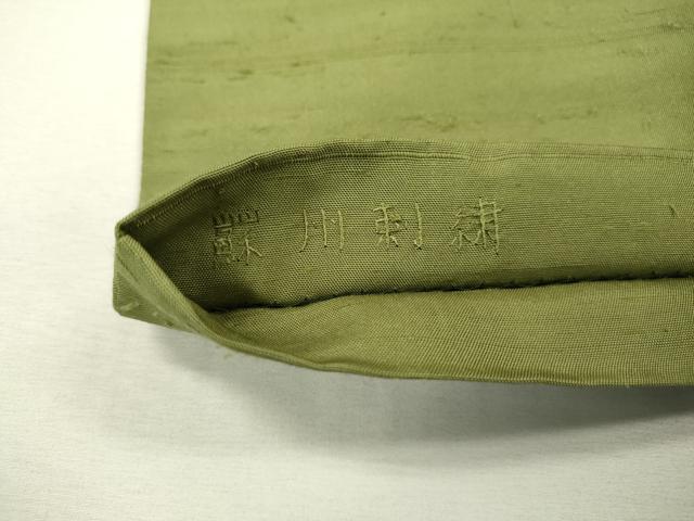 平和屋着物●中国三大刺繍　スワトウ刺繍　汕頭刺繍　相良刺繍　蘇州刺繍　総刺繍　太鼓柄袋帯　紬地　地紙花文　正絹　逸品　DABB1846fe