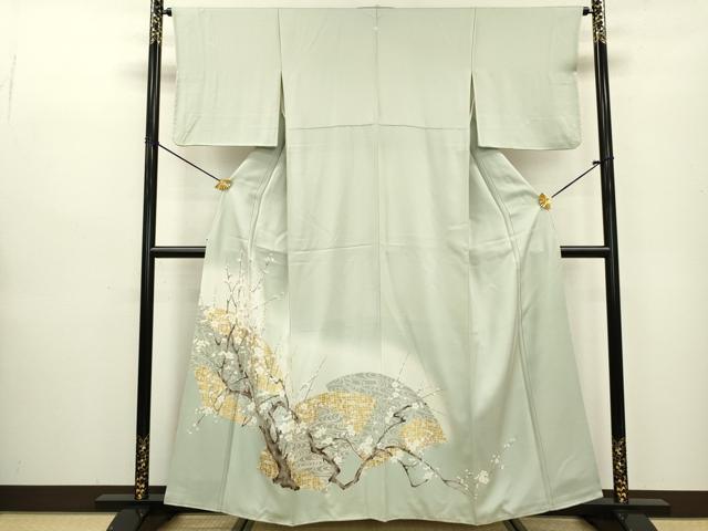 平和屋着物▼豪華色留袖 枝梅 金彩 正絹 逸品 DABB1919fe