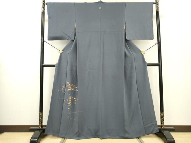 平和屋着物▼豪華色留袖　駒刺繍　総刺繍　雲取り枝垂れ花文　金彩　正絹　逸品　DABB1922fe