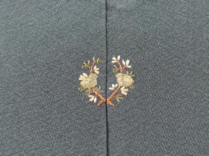 平和屋着物▼豪華色留袖　駒刺繍　総刺繍　雲取り枝垂れ花文　金彩　正絹　逸品　DABB1922fe