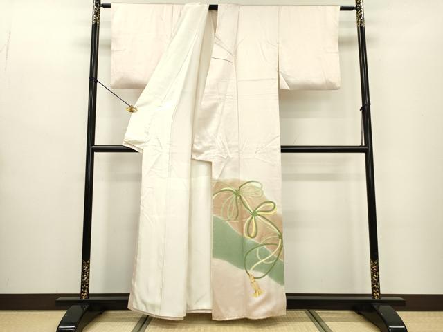 平和屋着物▼豪華色留袖 駒刺繍 総刺繍 結び紐 正絹 逸品 DABB1923fe