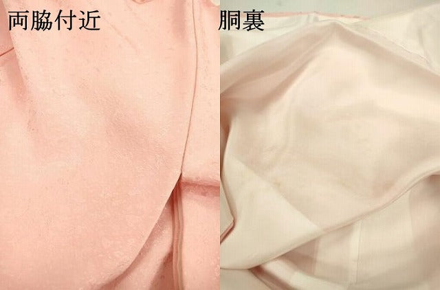 平和屋着物▼上質な色無地 霞地紋 虹色 正絹 逸品 DABB1933fe