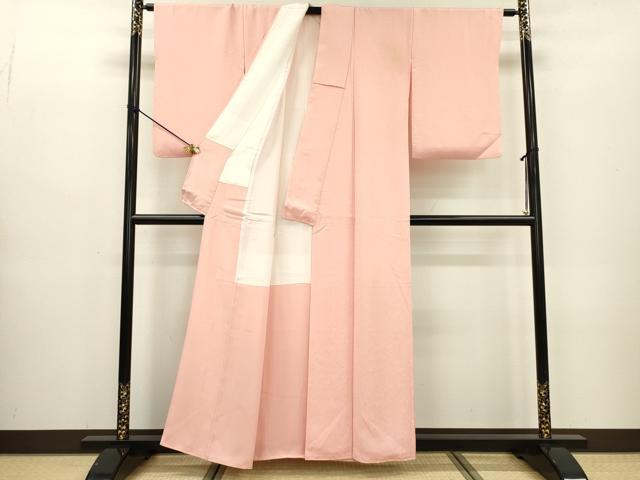 平和屋着物▼上質な色無地 霞地紋 虹色 正絹 逸品 DABB1933fe