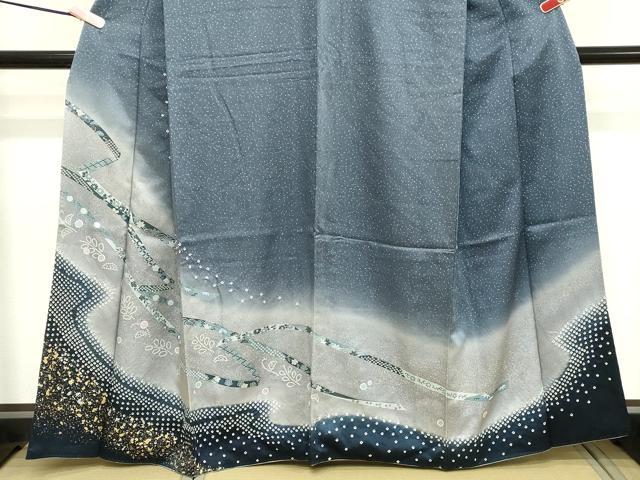 平和屋着物●訪問着　絞り　道長吉祥文　暈し染め　金銀彩　正絹　逸品　DABB2008cd