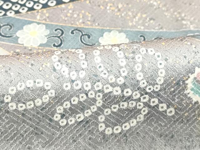 平和屋着物●訪問着　絞り　道長吉祥文　暈し染め　金銀彩　正絹　逸品　DABB2008cd