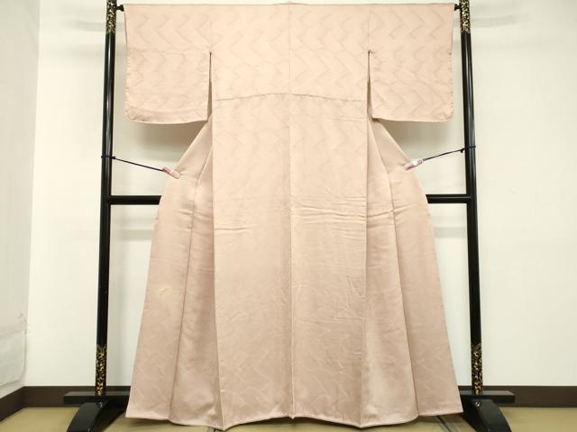 平和屋着物□上質な色無地 一斤染色 正絹 逸品 DABB2029cd