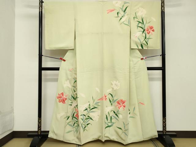 平和屋着物■訪問着 草花文 暈し染め 金彩 正絹 逸品 DABB2109cd