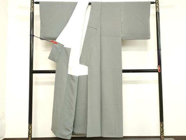 平和屋着物■上質な色無地 鉛色 正絹 逸品 DABB2167cd