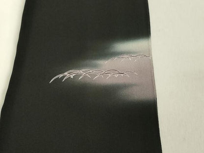 平和屋着物■豪華黒留袖　作家物　花鳥文　暈し染め　金彩　正絹　逸品　DABB2185cd