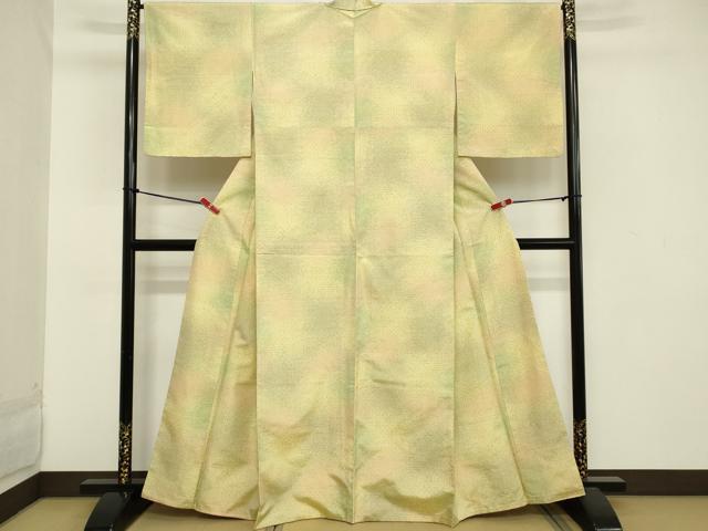 平和屋着物■上質な紬　霞文　正絹　逸品　DABB2222cd
