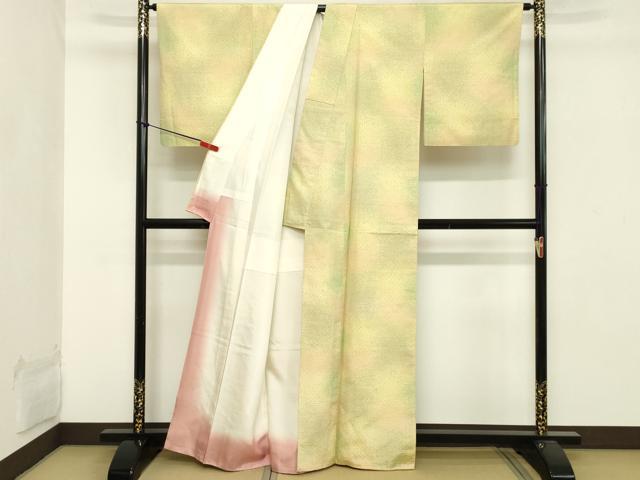 平和屋着物■上質な紬　霞文　正絹　逸品　DABB2222cd