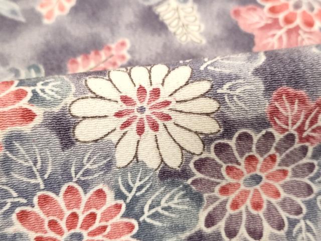 平和屋着物■上質な小紋　草花文　暈し染め　正絹　逸品　DABB2254cd