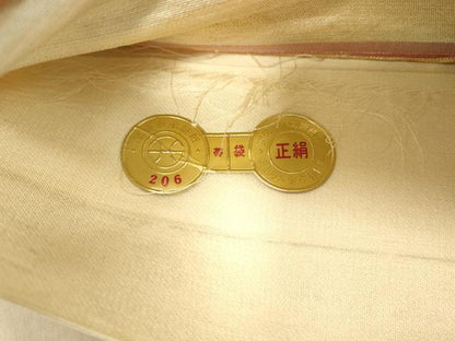 平和屋着物◎西陣　六通柄袋帯　人物鳥獣文　金銀糸　正絹　逸品　DABB2376cd