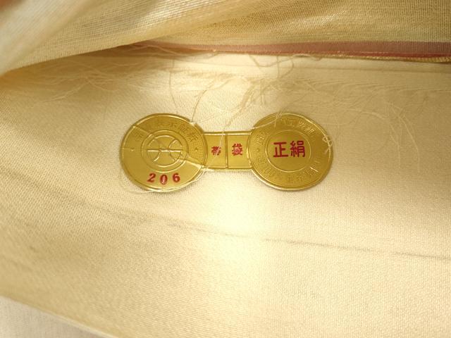 平和屋着物◎西陣　六通柄袋帯　人物鳥獣文　金銀糸　正絹　逸品　DABB2376cd