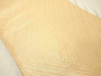 平和屋着物◎佐賀錦　両面　六通柄袋帯　石庭　金糸　正絹　逸品　DABB2377cd
