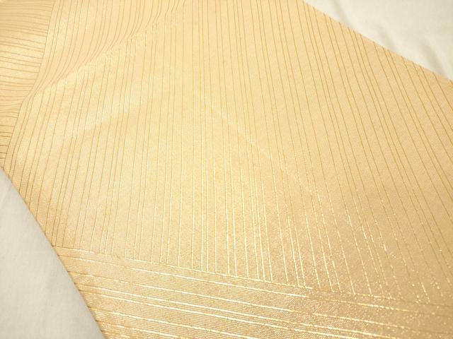 平和屋着物◎佐賀錦　両面　六通柄袋帯　石庭　金糸　正絹　逸品　DABB2377cd