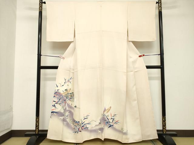 平和屋着物■豪華色留袖　飛鶴風景文　暈し染め　金彩　正絹　逸品　DABB2421cd