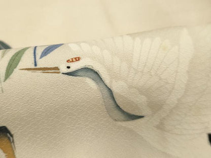 平和屋着物■豪華色留袖　飛鶴風景文　暈し染め　金彩　正絹　逸品　DABB2421cd